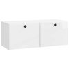 vidaXL Wall-Mounted TV Cabinet 78.5 x 31 x 30 cm High Gloss White
