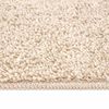 vidaXL Anti-slip Shaggy Rug Cream 160 x 160 cm PP