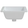vidaXL Bathroom Sink White 46.5x35x18 cm Rectangular Ceramic