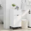 vidaXL Bathroom Cabinet with Drawer with Door White 39.5 x 36 x 88 cm