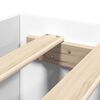 vidaXL Bed Frame without Mattress White 180x200 cm Super King Engineered Wood