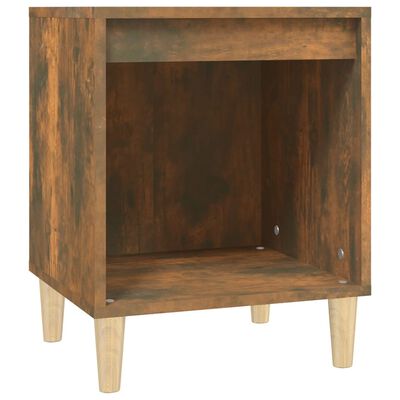 vidaXL Bedside Cabinets 2 pcs Smoked Oak 40x35x50 cm