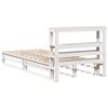 vidaXL Bed Frame without Mattress White 90x190 cm Single Solid Wood Pine