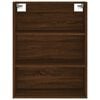 vidaXL Highboard Brown Oak 69.5x34x180 cm Engineered Wood