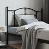 vidaXL Metal Replace Headboard Black 107 cm