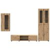 vidaXL TV Cabinet Set with Drawer FLORIN Artisan Oak Engineered Wood
