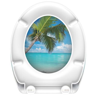 SCHÜTTE Duroplast Toilet Seat with Soft-Close CARRIBEAN Printed