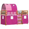 vidaXL Bunk Bed without Mattress Pink 80x200 cm Solid Wood Pine