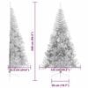 vidaXL Artificial Pre-lit Christmas Tree Silver 240 cm PET