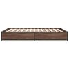 vidaXL Bed Frame without Mattress Brown Oak 140x190 cm