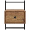vidaXL Bedside Cabinet Old Wood 35 x 30 x 51 cm Engineered Wood