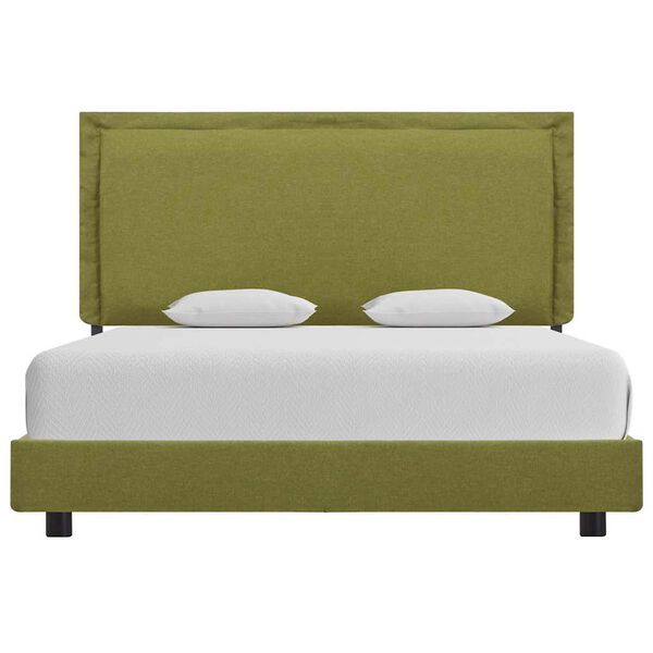 vidaXL Bed Frame without Mattress Green Fabric 135x190 cm Double