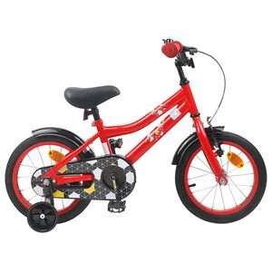 vidaXL Kids Bike 14 Inches for 3-5 Years Old Red