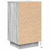 vidaXL Bedside Cabinet with LED Lights&nbsp;Grey Sonoma 38x34x65 cm