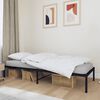 vidaXL Metal Bed Frame without Mattress Black 90x190cm