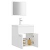 vidaXL Bathroom Furniture Set White Engineered Wood