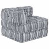 vidaXL Modular Sofa 4 pcs Grey Print Fabric