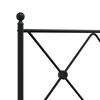 vidaXL Metal Replace Headboard Black 160cm