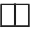 vidaXL Dining Table Legs T-Shaped 2 pcs Black 90x35x(72-73) cm Steel