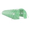 vidaXL Greenhouse with Steel Frame Green 42 m&sup2; 14x3x2 m