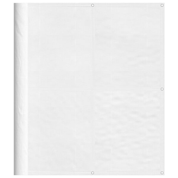 vidaXL Balcony Screen White 120x800 cm 100% Polyester Oxford