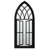 vidaXL Mirror | Black | Iron, Glass | 70x30 cm | Decorative Inlays | Mirror