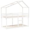 vidaXL Kids' Bed Roof White 203x80.5x142 cm Solid Wood Pine
