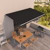 vidaXL Manual Retractable Awning 500x350 cm Anthracite