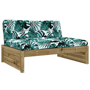 vidaXL Middle Sofa 120x80 cm Impregnated Wood Pine