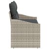vidaXL Garden Sofa with Cushion 123 x 62 x 69 cm Poly Rattan