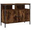 vidaXL Bathroom Sink Cabinet Smoked Oak 80x30x60 cm Engineered Wood