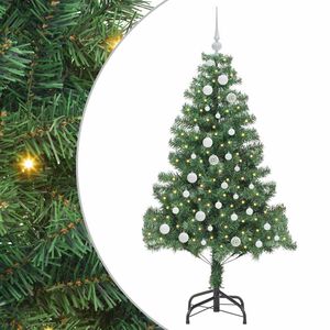 vidaXL Christmas Tree with 150 LEDs with Stand Green 150 cm PVC