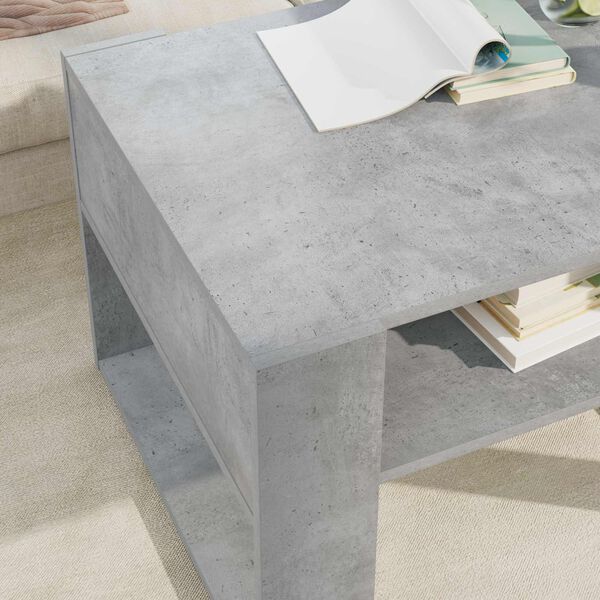 vidaXL Coffee Table Concrete Grey 66 x 53 x 45 cm Engineered Wood