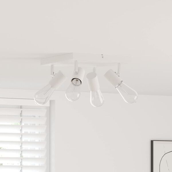 vidaXL Ceiling Spotlight White 26.5 x 26 x 11.5 cm Metal