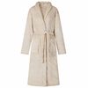 vidaXL Bathrobe without Hood Beige M Flannel