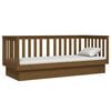 vidaXL Day Bed without Mattress Honey Brown 75x190 cm Small Single Solid Wood Pine