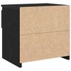 vidaXL Bedside Cabinet Black Oak 40 x 30 x 39 cm Engineered wood