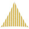 vidaXL Sunshade Sail 2 x 2 x 2 m HDPE Triangular Yellow and White