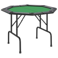 vidaXL 8-Player Folding Poker Table Green 108x108x75 cm