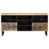 vidaXL TV Cabinet 100x33x46 cm Solid Wood Mango