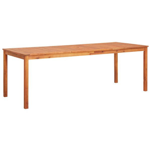 vidaXL Garden Table 215x90x74 cm Solid Acacia Wood