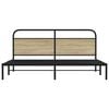vidaXL Metal Bed Frame without Mattress Sonoma Oak 183x213 cm