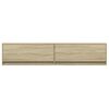 vidaXL TV Wall Cabinet with LED Sonoma Oak 180x31x38 cm