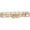 vidaXL Outdoor Sofa Set 7 pcs White 79 x 79 x 37 cm Solid Acacia Wood