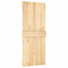 vidaXL Sliding Door with Hardware Set 100x210 cm Solid Wood Pine