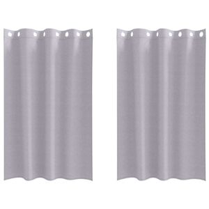 vidaXL Blackout Curtains with Rings 2 pcs Metal Grey 175 x 140 cm