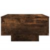 vidaXL Coffee Table with LED Lights Smoked Oak 55x55x31 cm