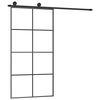 vidaXL Sliding Door with Hardware Set 102.5x205 cm ESG Glass&Aluminium