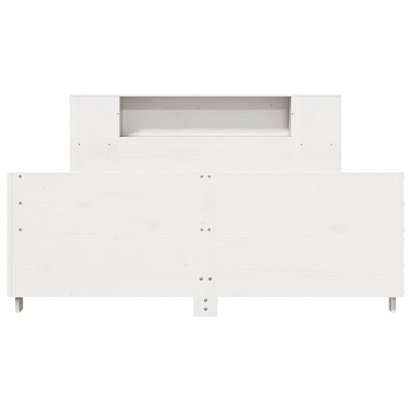 vidaXL Bed Frame without Mattress White 140x200 cm Solid Wood Pine