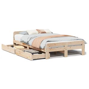 vidaXL Bed frame without Mattress 120x200 cm Solid Wood Pine